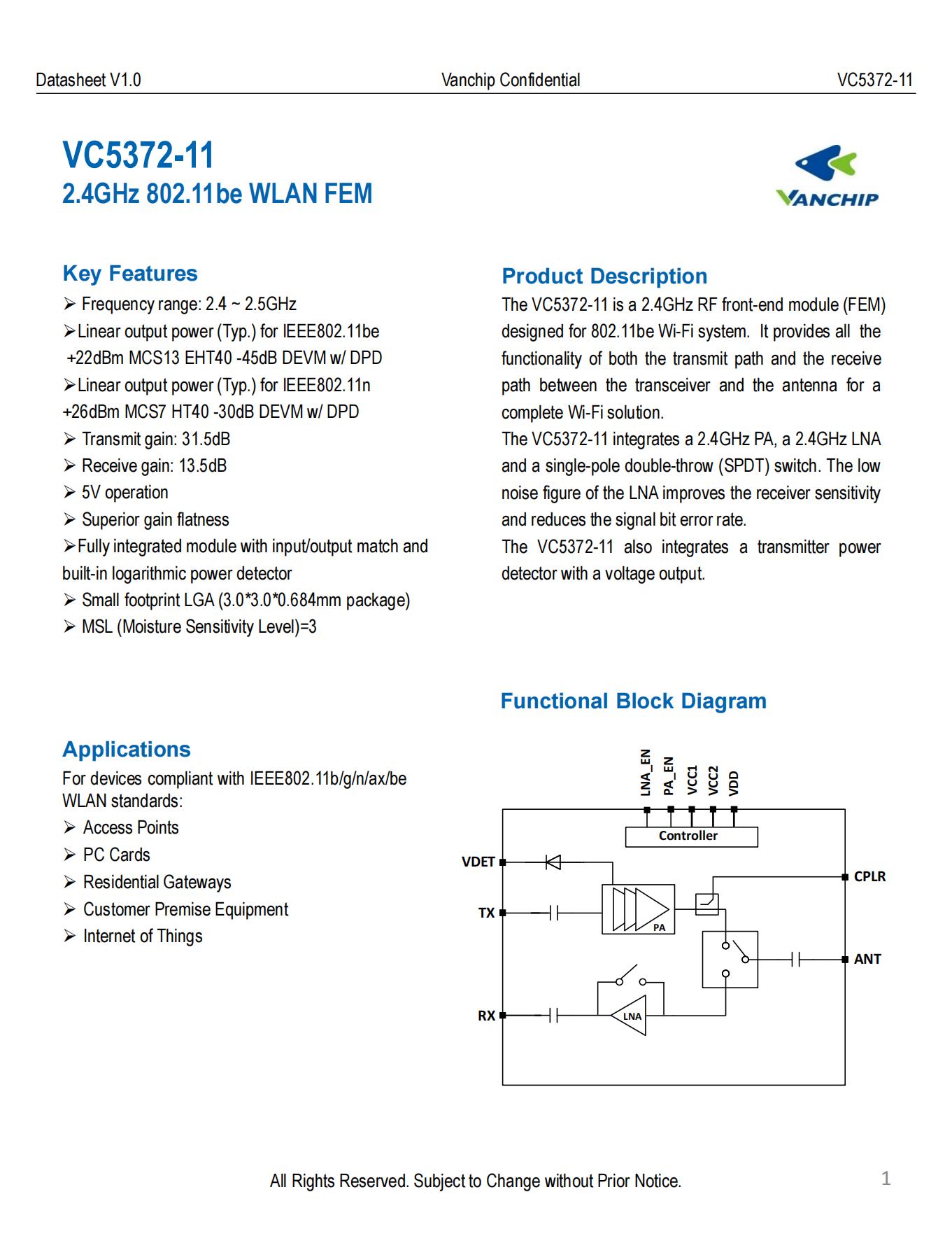 VC5372-11_datasheet_V1.0