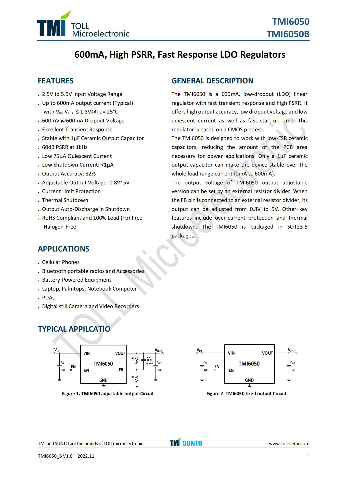 TMI6050_B_DS_EN_V1.6